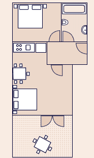 Az apartman alaprajza - 1 - A1