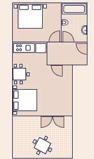 Grundriss der Ferienwohnungen - 1 - A1