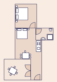 Schema essenziale dell'appartamento - 3 - A3