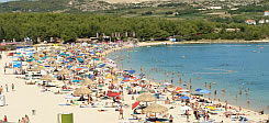 La spiaggia Zrce Novalja isola di Pag